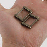 21mm Rectangular Ring Solid Square Ring Strap Buckle Strap Connector High End Leathercraft Leather