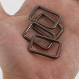 25mm Rectangular Wire Loops Rings Purse Handbag Hardware LeatherMob Leathercraft Leather