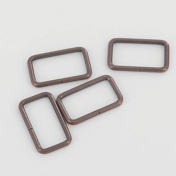 30mm Rectangular Wire Loops Rings Silver Finish Purse Handbag Hardware Leathercraft Leather