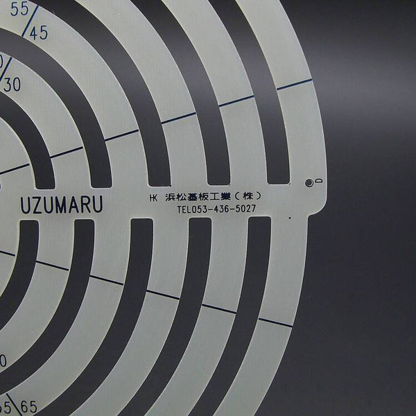 JAPAN Uzumaru Scale Curve Ruler Oval Shaped cutting drawing KYOSHIN ELLE Leather