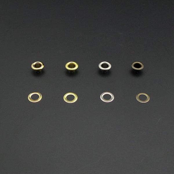 9mm Metal Eyelets Black Finish Grommets With Washers Silver Plated Metal Leathercraft Craft Hardware