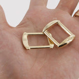 21mm Rectangular Ring Solid Square Strap Buckle Connector High End Leathercraft Leather
