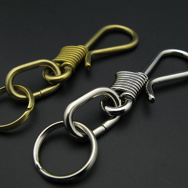 Leather Working Tools Kyoshin Elle Japan Leathercraft Hardware Coil Brass Hook S/M/L for Leather Leathermob - LeatherMob