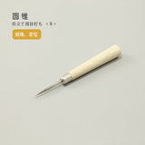 Leather Working Tools Round Sewing Awl Hand Stitching Leather LeatherMob Seiwa Leathercraft Craft Tool - LeatherMob