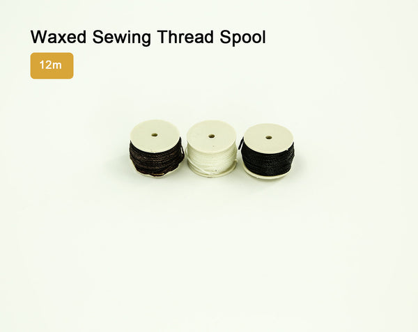 Leather Working Tools Waxed Sewing Thread Spool for Tandy Lock Stitch Awl 12m LeatherMob Leathercraft - LeatherMob