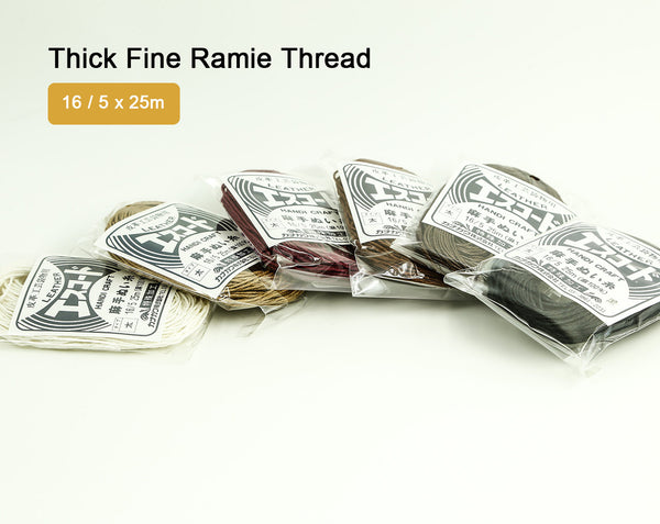 Leather Working Tools Thick Fine Ramie Thread 25m 5 Ply Twisted Sewing Japan Leathercraft Leather Craft Cords - LeatherMob