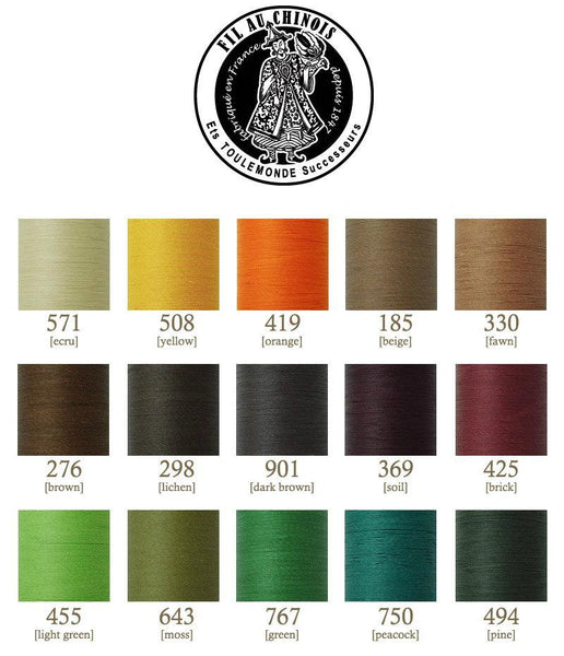 Sajou Fil Au Chinois Waxed Cable Linen Threads Size 632 -50g Spool Cable Linen Cord Corded