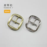 Leather Working Tools 40mm Solid Brass Strap Buckles Nickel Finish Belt Seiwa Japan LeatherMob Leathercraft Leather - LeatherMob